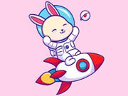 Coloring Book: Rabbit Astronaut