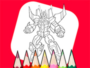 Coloring Book: Robot And Car